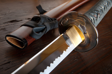 Iaido, the art of unsheating, cutting and quickly resheating the Katana